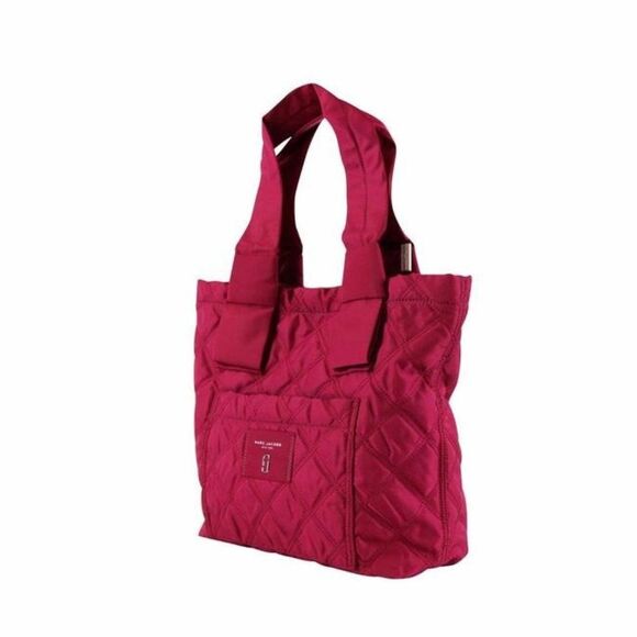 NWT Marc Jacobs Quilted Knot Rasberry Nylon Tote - Picture 5 of 12